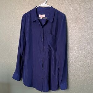 Laurie Felt Deep Blue Collared Shirt